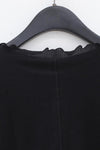 BASERANGE ribbed cotton long-sleeved top T-shirt TTPAL series collection France BAS-TTPAL-RB-000 BLACK-HEI